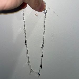 Lightening bolt choker/ necklace.